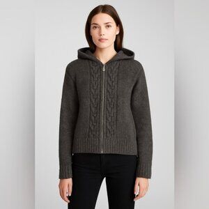 Sarah Spencer 100% Wool Zip Hoodie Sweater - Size M - Made in Australia